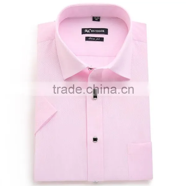 the Latest Fashion no Pocket Short Sleeve Mens Shirt 2016 photo-4