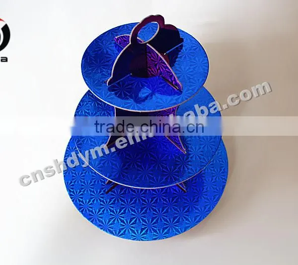 Food Grade Painting Colorful Paper Cake Stand photo-3