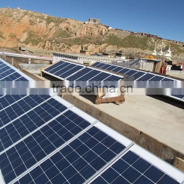 Wind and pv Solar Power Hybrid Electricity Generation Mounting System photo-3