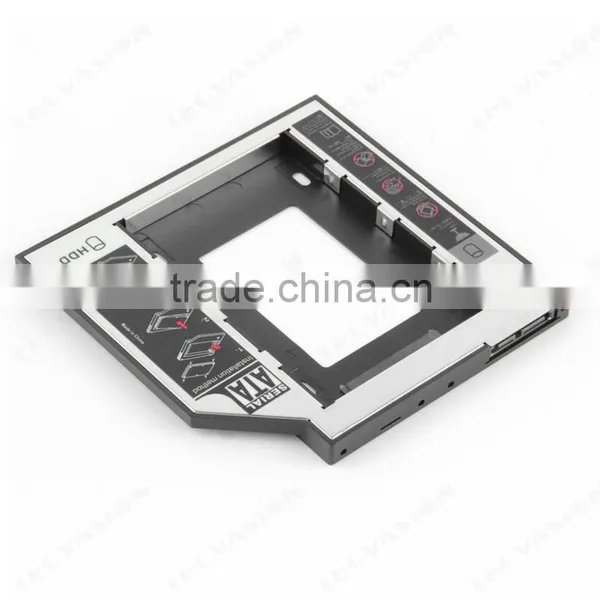 Wholesale Price 9.5mm SATA 2nd HDD SSD 2.5" Hard Drive Caddy for Laptop DVD-ROM Optical Bay Aluminum and Plastic Quality Choice photo-3