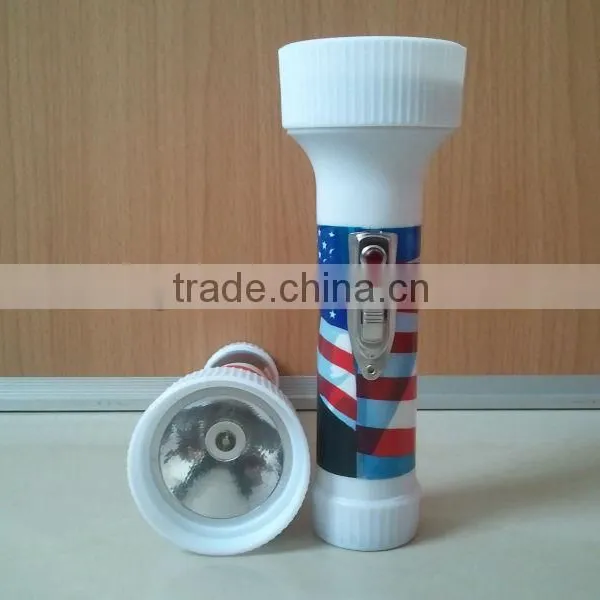 Hot Sale in 2012 Blister Packing Led Plastic Torch