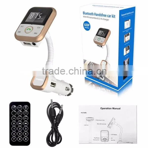 Car Kit Wireless Bluetooth FM Transmitter MP3 Player SD USB + Remote Handsfree photo-3