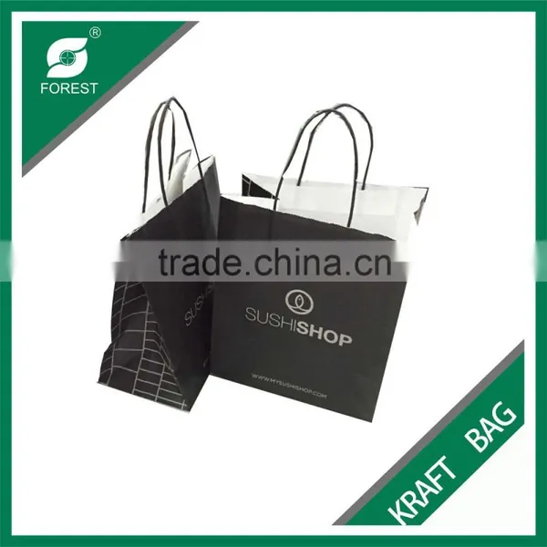 FACTORY PRICE BLACK COLOR PAPER BAG WITH SEAL photo-4