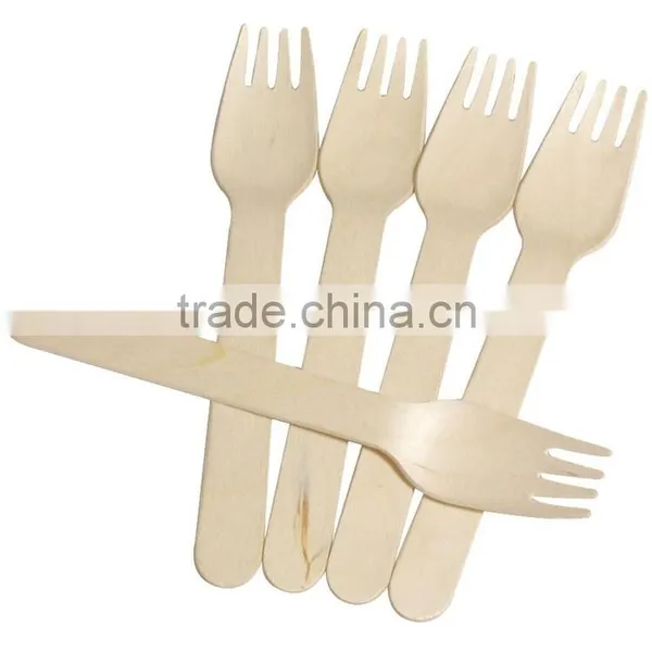 Online Shopping 120mm Disposable Wooden Fork photo-5