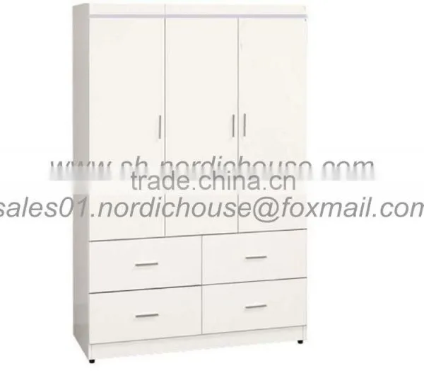 Wardrobe With Drawers and Doors, Matt Paint, 4 or 5 Doors Wardrobe, Paint Wardrobe photo-2