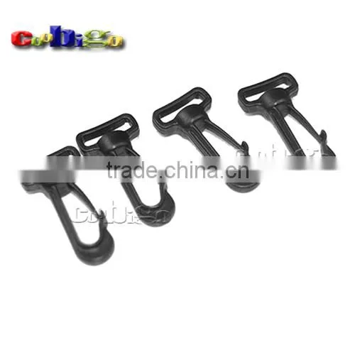 3/8" Plastics Snap Hooks Buckles Black for Bags Backpack Outdoor Tools photo-3
