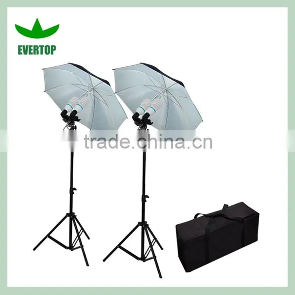 TS-ULK03 Photo Studio Reflective Umbrella Continuous Lighting Kits With Double Head photo-2