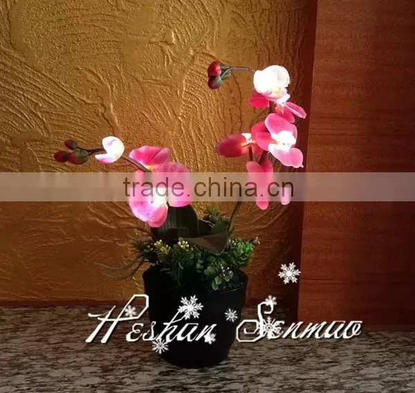 Wholesale Decorative Wedding Party Simulation Artificial Phalaenopsis Fake Butteryfly Orchid photo-4