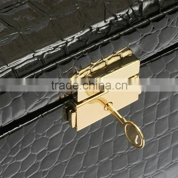 Leather Jewellery Box,safe Jewellery Box With Lock and Drawer,fancy Jewellery Gift Box photo-3