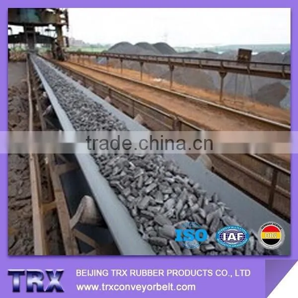 Industrial rubber conveyor belt for hard rock and mining application