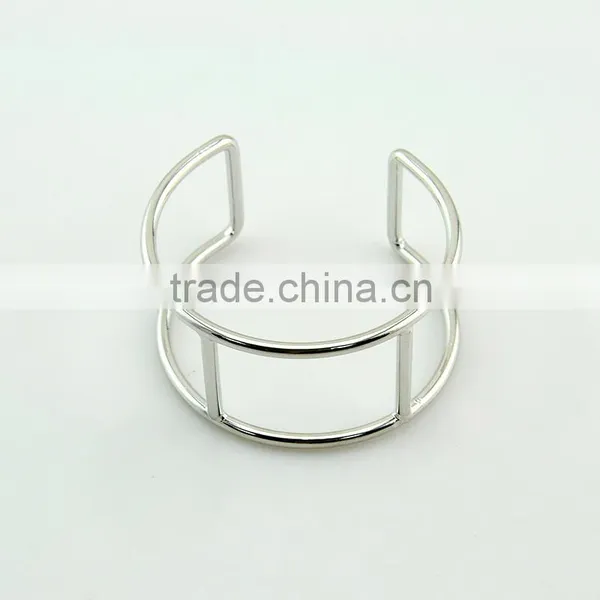 China New Silver Jewelry Bar Setting Bracelet Wide Silver Bracelet for Women photo-4