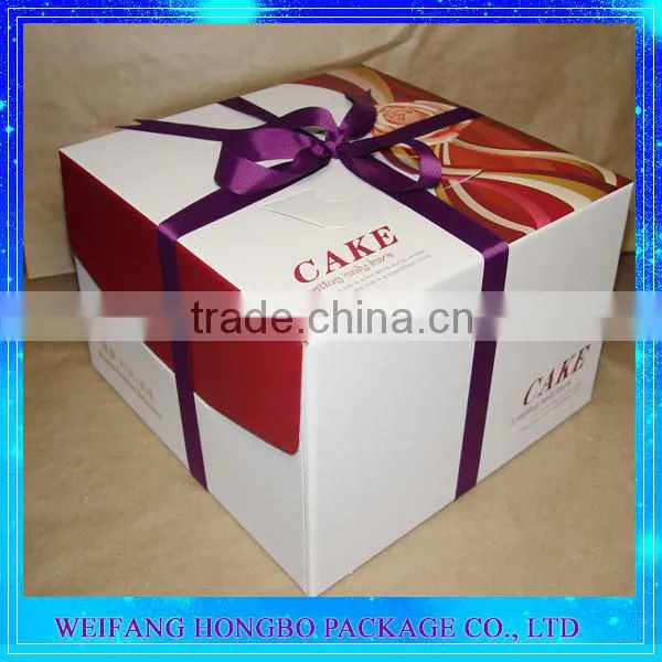 Manufacturer Free Sample Food Grade Bakery Boxes 10x10x5 With Various Pattern photo-4