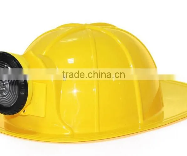 NEW!Plastic Helmet Fire Helmet With Light for Adult for Roleplay Party photo-5