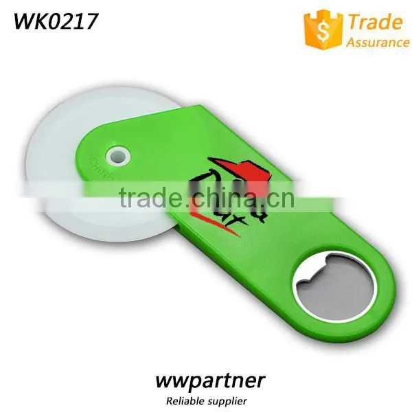 Custom Mini Pizza Cutter Wheel With Bottle Opener Wholesale photo-5