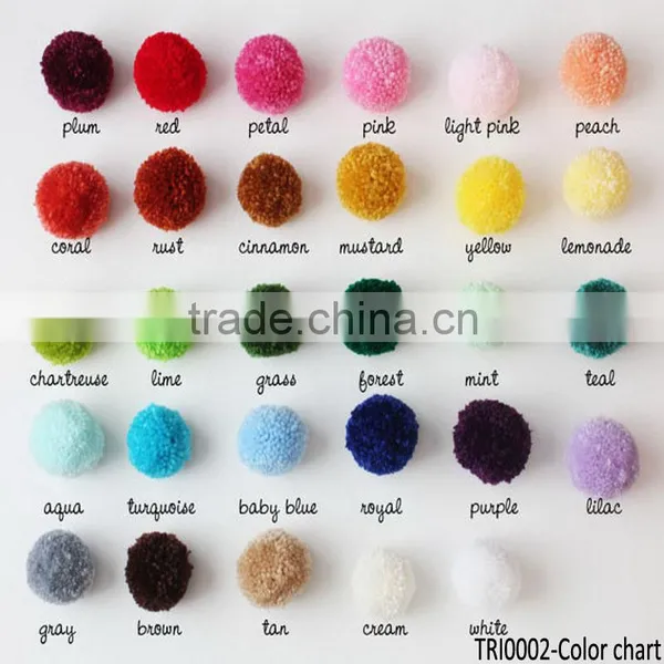 80mm Yarn Pom Poms Custom Pompom photo-6
