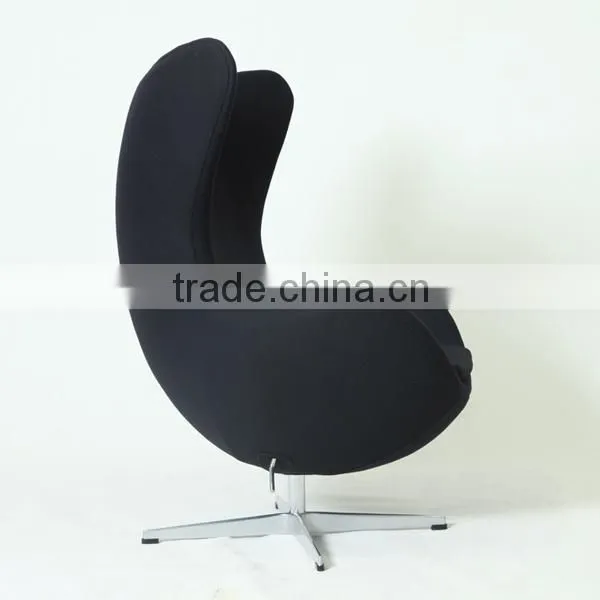 Arne Jacobsen Furniture Replica Egg Shaped Fiberglass Shell Swivel Lounge Chair photo-3