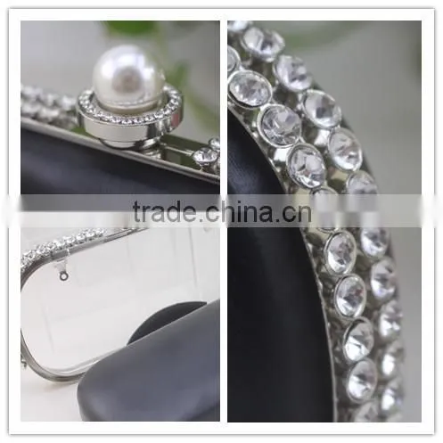High Quality Jeweled Metal Box Frames Elliptic Clutch Bag Frame photo-2