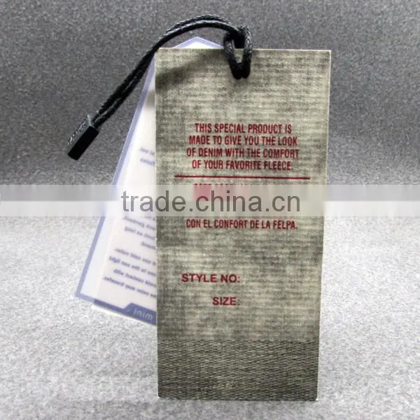 Vintage Thick Cardboard Denim Hangtag photo-2