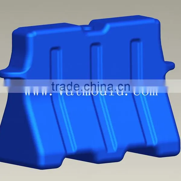 2015 Most Popular New Technology High Quality HDPE Palstic Material Traffic Road Barrier Blow Mould photo-3