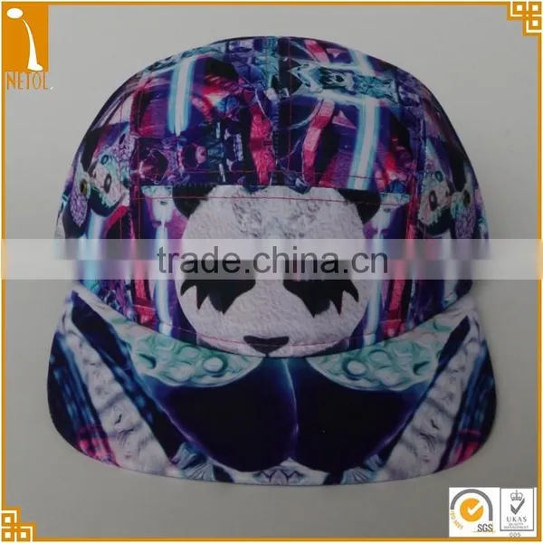 Flat Brim Sublimation & Printed Custom 5 Panel Caps photo-2