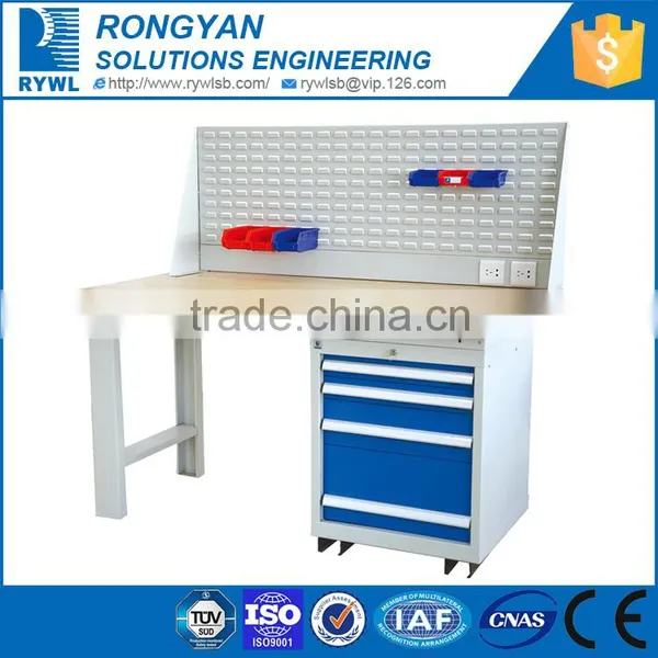 Strong Cold Rolled Steel Work Bench With Drawers/industrial Workshop Tables photo-3