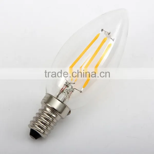 E14 Led 110V/220V Dimmable/Non-dimmable C35 2W 4W Led Filament Bulb Edison Led Candle Light photo-2