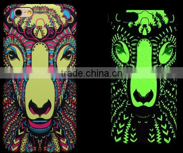 3D Luminous Lion Animal Pattern Back Hard Cover Case For Iphone 6 6Plus photo-3