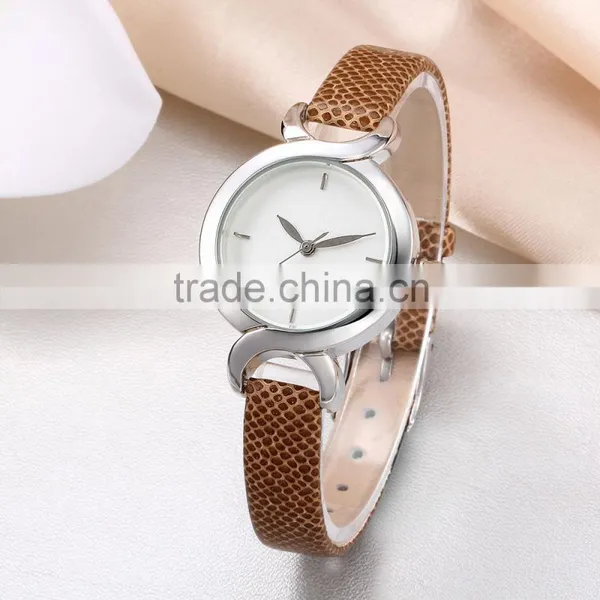 2016 Cute Face Lady Leather Watch, Women Genuine Leather Beautiful Ladies Watch photo-3