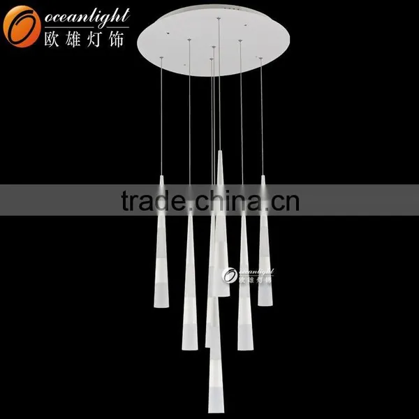 Modern Chandelier LED Acrylic Pendant Light Chrome Electroplate Light OXD9030-3W photo-5