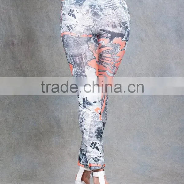 High Quality Tatoo Pattern Wholesale Cheap Hot Girl Seamless Leggings photo-3
