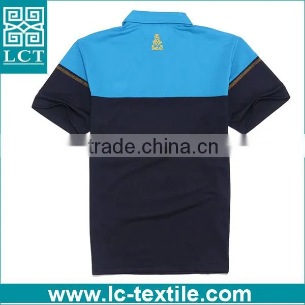 Personalized Embroidery Pique Cotton Royal Blue Polo Shirt Uniform photo-2