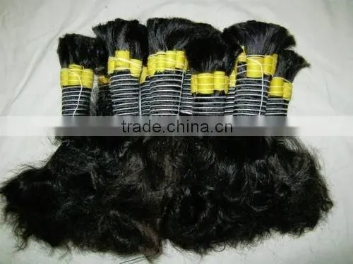 100% Unprocessed Indian Virgin Remy Human Hair Extension/bulk photo-2