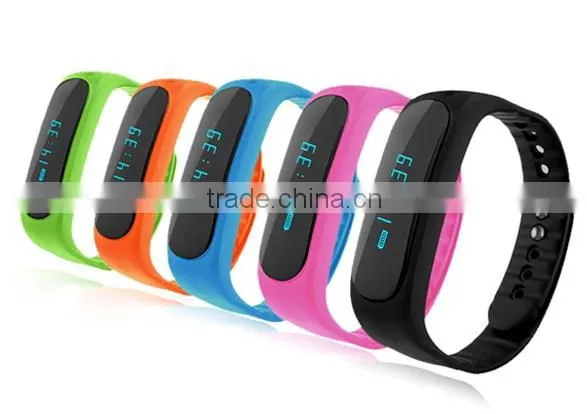 Digital 0.84" Bluetooth OLED Smart Bracelet E02 Fitness Tracker Wristband Smart Bracelet With Heart Rate Monitor photo-2
