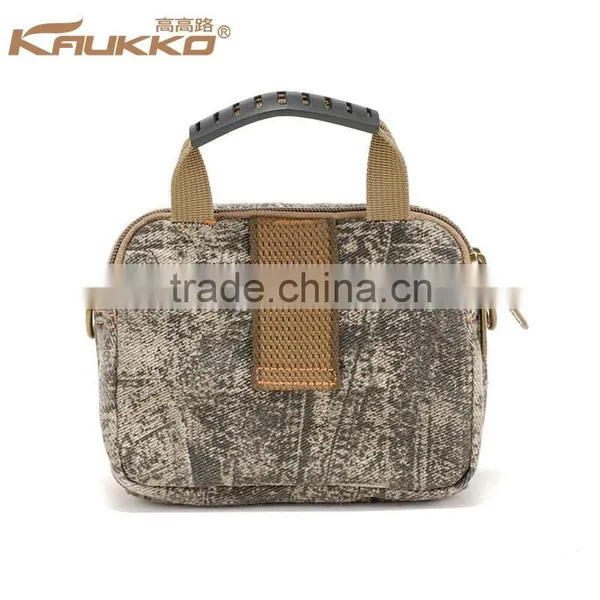High Density Cotton Canvas Bag Boy Cycling Waist Bag for Men photo-3