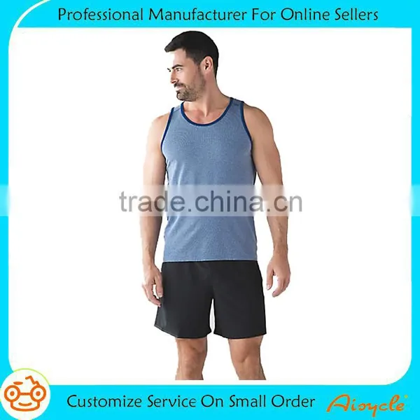 Wholesale OEM Service Sports Breathable Vest Wear Fitness Bodybuilding Muscle Gym Tank Tops Men photo-6