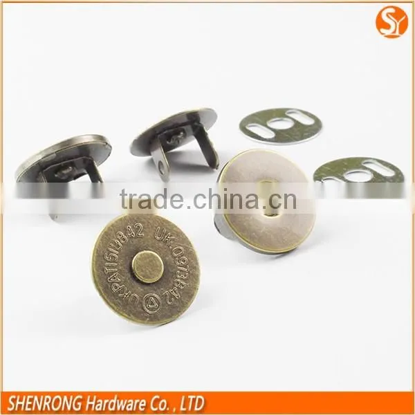 Cool and Greative Ultra-thin Round Metal Magnetic Button Magnetic Snap With Embossed/Engraving Logo photo-4