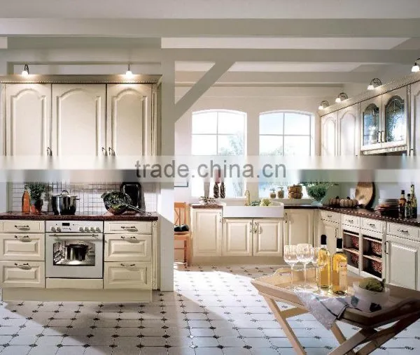 Morden MDF With High Glossy White Kitchen Cabinet for Home or Hotel Furniture Manufacturing