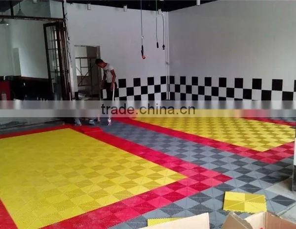 Anti Fatigue Rubber Floor Garage Tiles photo-4