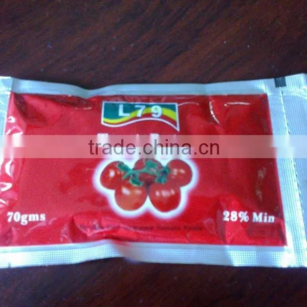 70g China Tomato Paste in Sachet Manufacturer Factory