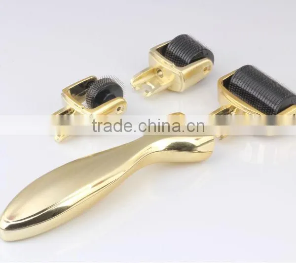 2015 Latest 3 IN 1 Derma Roller With 3 Separate Roller Heads of Different Needle Count 180/600/1200pins Guangzhou photo-3