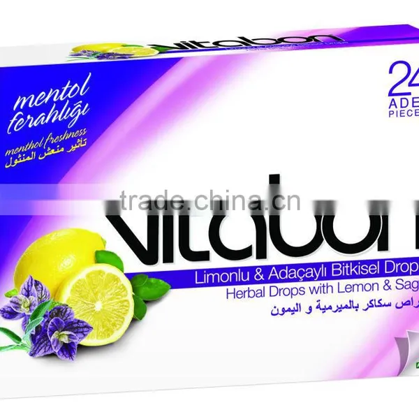 Sweet Sore Throat Import Candy VitaBon Drops With Eucalyptus and Aniseed Extract Bonbon ... photo-4