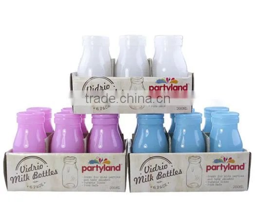 Milk Bottle,mini Glass Milk Bottle,glass Milk Bottle With Lid ,high Quality Bottle ,made in Zibo City Shandong China photo-5