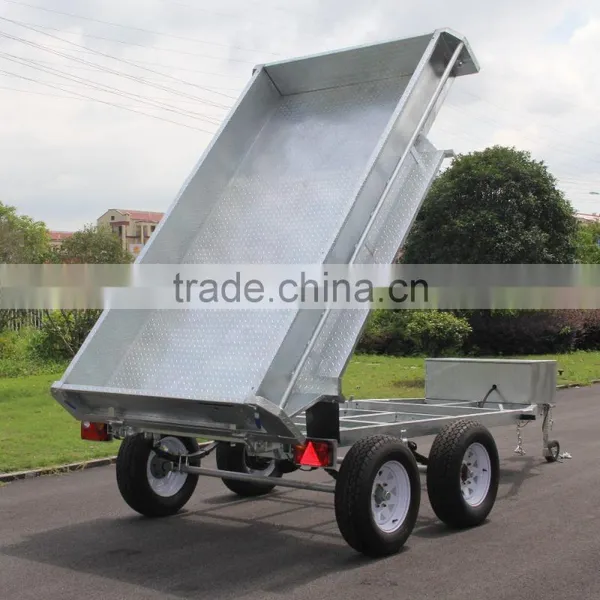 Galvanised 10x6 Tandem 3 Ton Hydraulic Tipper Tipping Box Trailer(Brand New Farm Uses) photo-2
