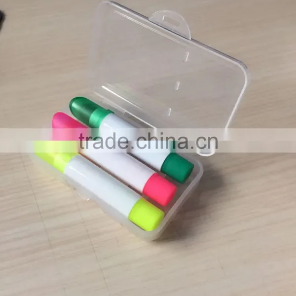4 Color Round Shaped Highlighter Pen Set/promotional Gifts/new Designed Novelty Highlighter photo-2