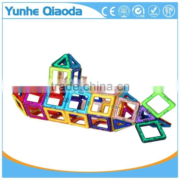 Creative Kids DIY Toy Educational Magnetic Bulding Solid Plastic Block photo-5
