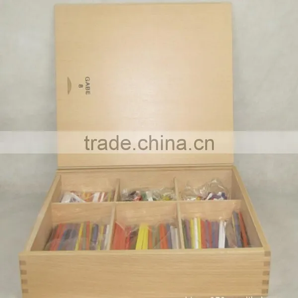Professional Teaching AIDS Froebel Gabe8 Color Sticks Educational Toy Preschool Learning Shape Combination and Counting Bars photo-4