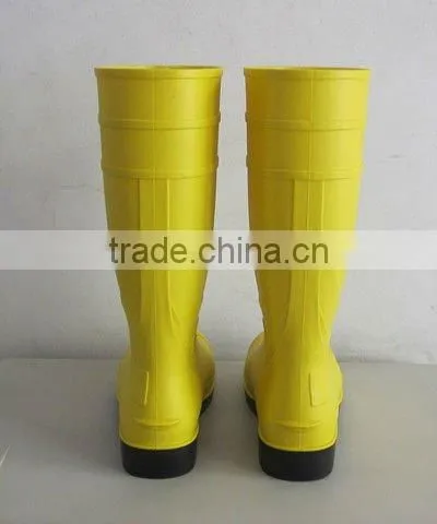 Water Resistant Yellow Cheap Price PVC Rain Boot, Safety PVC Rain Boot photo-3