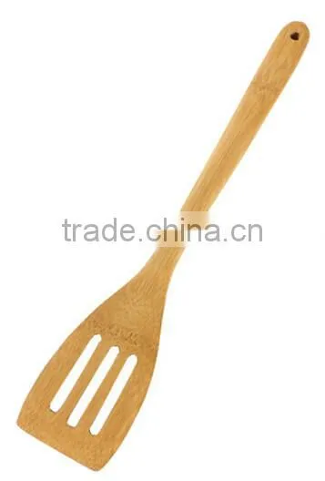 Eco-friendly Bamboo Slotted Spatula Cookware Utensils China photo-2