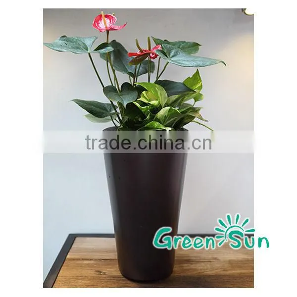 Furniture Garden Furniture Corner Flower Plastic Plate Self Watering Planters photo-3