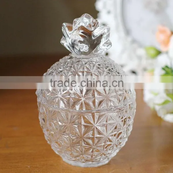 Hand Press Pineapple Glass Jar photo-5